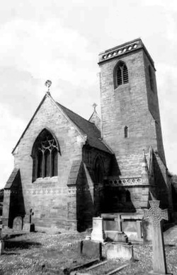 Churchill church, Blakedown church, Broome church; period photo of Churchill church